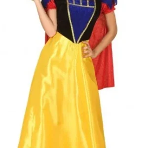 Déguisement long de blanche-neige pour femme