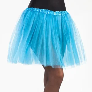 Tutu bleu clair de 40 cm de long pour femme