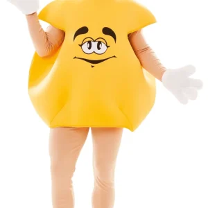 Déguisement de bonbon m&m's jaune pour adulte