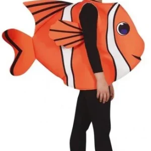 Déguisement de poisson orange et blanc pour enfants