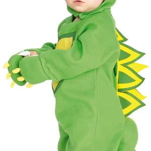 Déguisement de dinosaure vert pour bébé