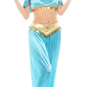 Déguisement de princesse jasmine d'aladdin pour adulte